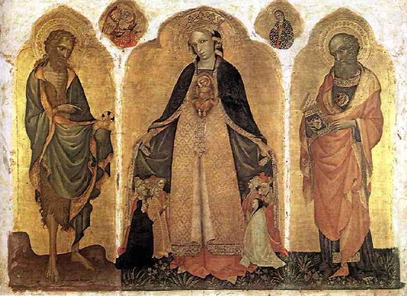 JACOBELLO DEL FIORE Triptych of the Madonna della Misericordia g France oil painting art